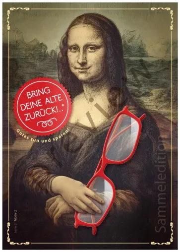 Bild: Das Lachen der Mona Lisa - Gemälde ist neues Motiv von Bring deine Alte zurück
