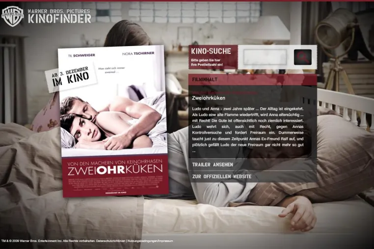 SALON91 entwickelt Online-Kinofinder und Projektmanagement-Tool für Warner Bros. Entertainment Deutschland Bild: SALON91 entwickelt Online-Kinofinder und Projektmanagement-Tool für Warner Bros. Entertainment Deutschland