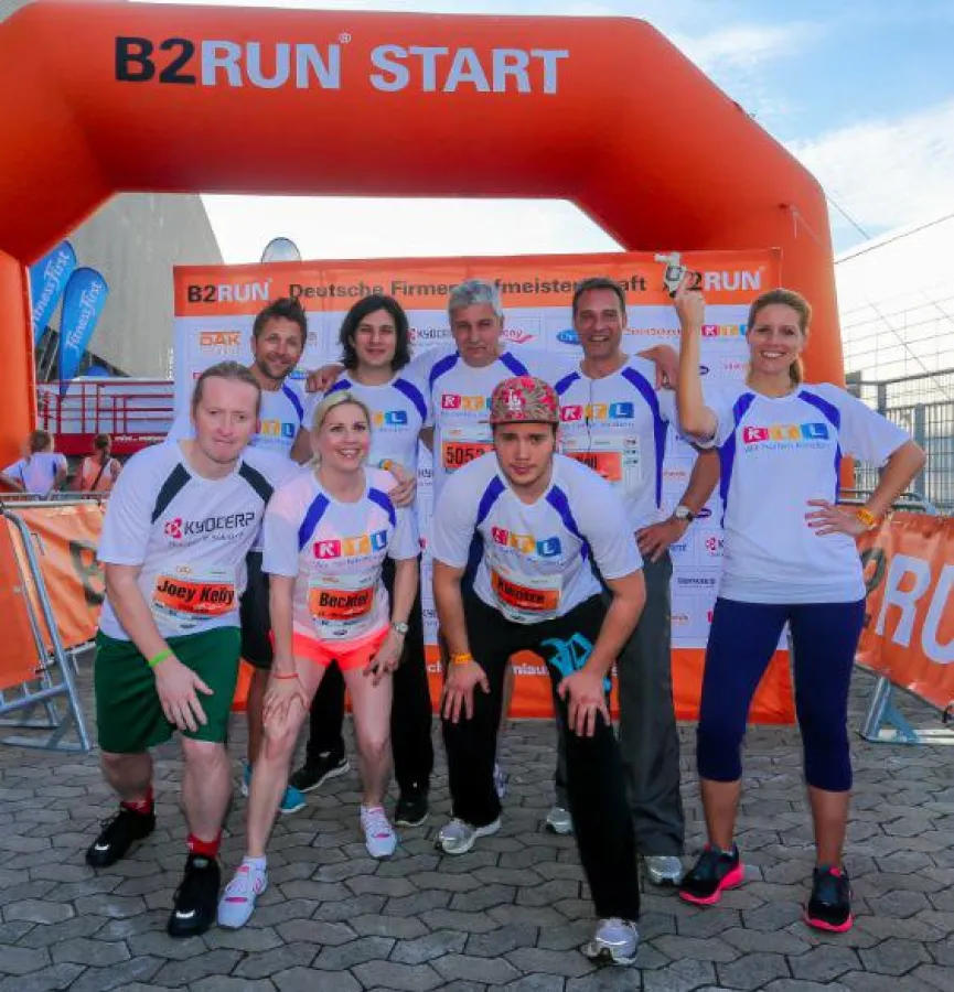 Startaufstellung beim B2RUN Düsseldorf