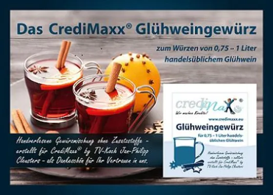 Bild: 'Einen besonders festlichen Kredit, bitte!' CrediMaxx verschenkt Glühweingewürz an seine Kunden