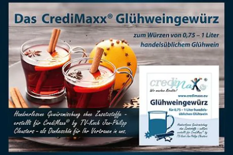Bild: 'Einen besonders festlichen Kredit, bitte!' CrediMaxx verschenkt Glühweingewürz an seine Kunden