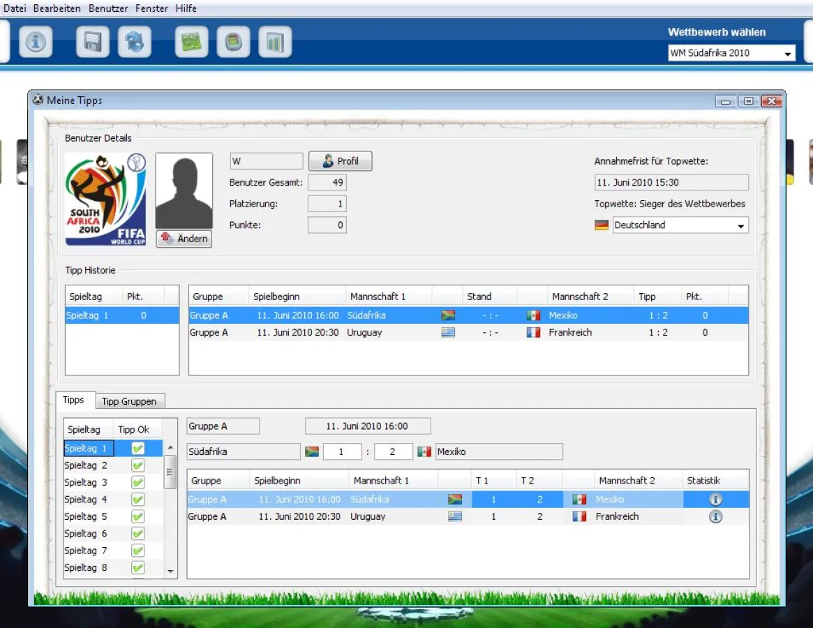 Open Source zum angreifen. Das Tippspiel zur Fußball WM 2010!