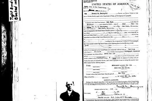 Bild: 160.000 deutsche Namen aus US-Reisepassanträge-Datenbank ab sofort online verfügbar - 1795-1925