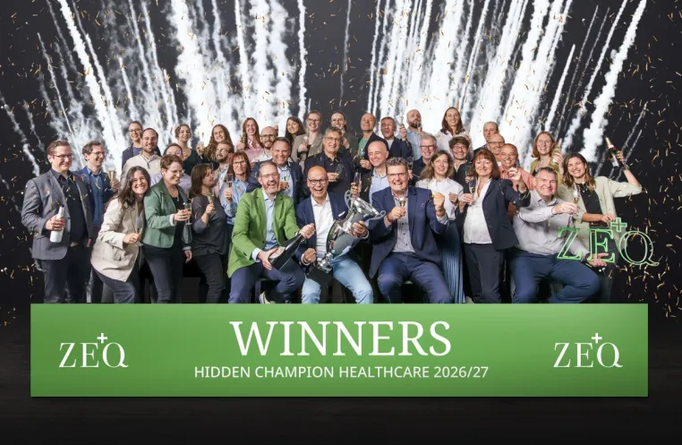 Bild: ZEQ als Hidden Champion Healthcare 2026/27 ausgezeichnet