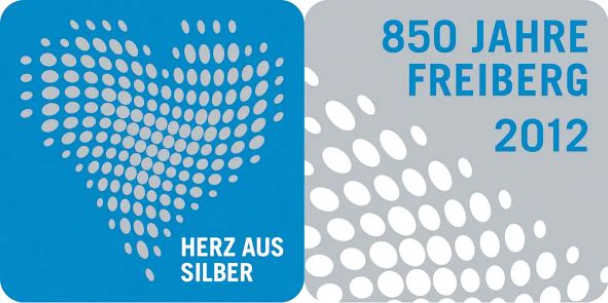 Herz aus Silber - Logo 850 Jahre Freiberg, entwickelt von der Dresdner Agentur cross.media.store gmbh