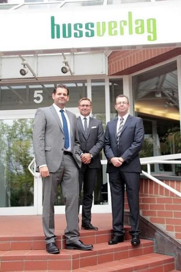 Die neue Geschäftsführung der HUSS-VERLAG GmbH (v.l.n.r.): Christoph Huss, Bert Brandenburg, Raine