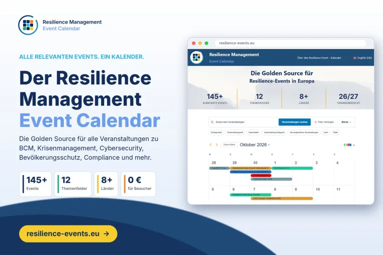 Bild: Neue Plattform bündelt Fachveranstaltungen im Resilienzmanagement