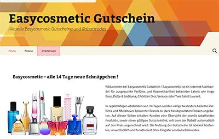Bild: Markenparfüms günstiger mit einem Easycosmetic Gutschein