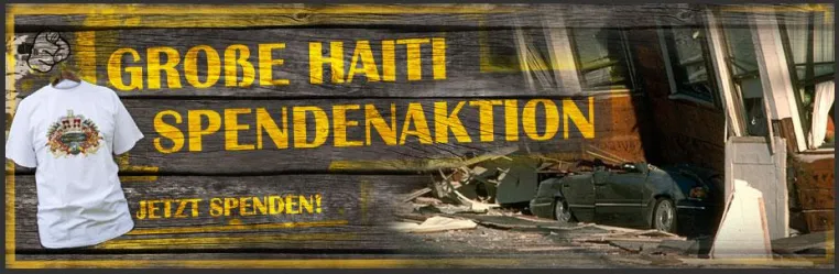 Pennergame spendet für Haiti: Betreiberfirma Farbflut und die Spieler starten gemeinsame Hilfsaktion Bild: Pennergame spendet für Haiti: Betreiberfirma Farbflut und die Spieler starten gemeinsame Hilfsaktion