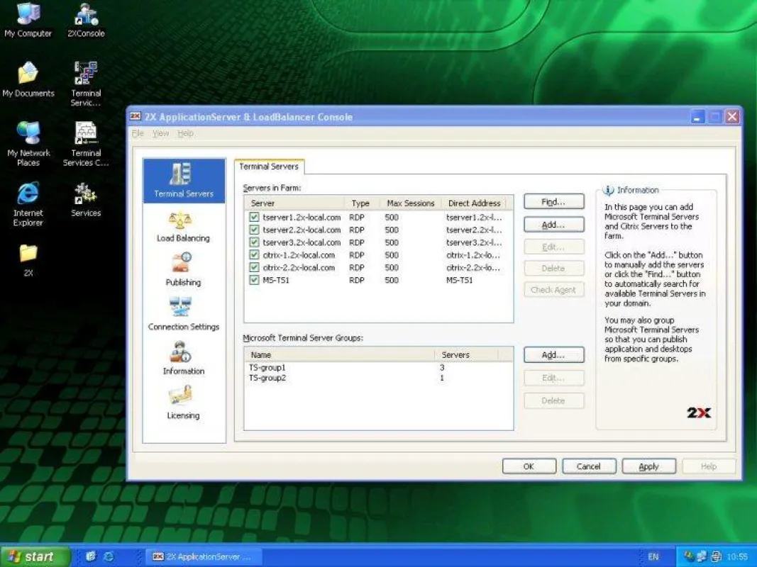 2X Application Server - Windows Terminal Server Application Publishing Software