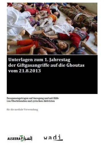 Bild: Dossier zum Jahrestag der Giftgasangriffe auf die Ghoutas in Syrien