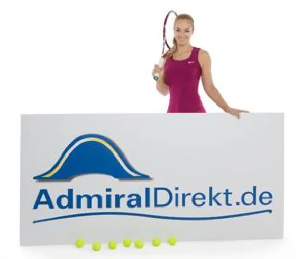 Bild: Sabine Lisicki ist das neue Gesicht von AdmiralDirekt.de