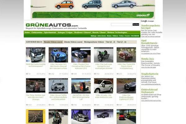 Bild: Mehr Komfort für die Nutzer: Neuer Video Bereich des Grüne Autos Magazins ist online