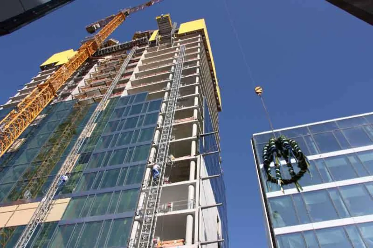 Richtfest des Skyline Towers in München (Foto: GS Eventbüro, frei zur Veröffentlichung bei Namensnennung)