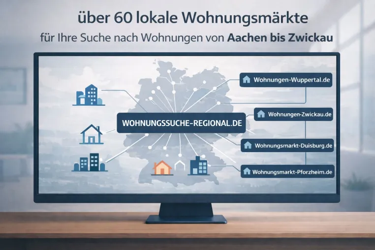 Bild: Digitale Wohnungssuche regional: lokale Portale verbinden Suchende und Vermieter vor Ort