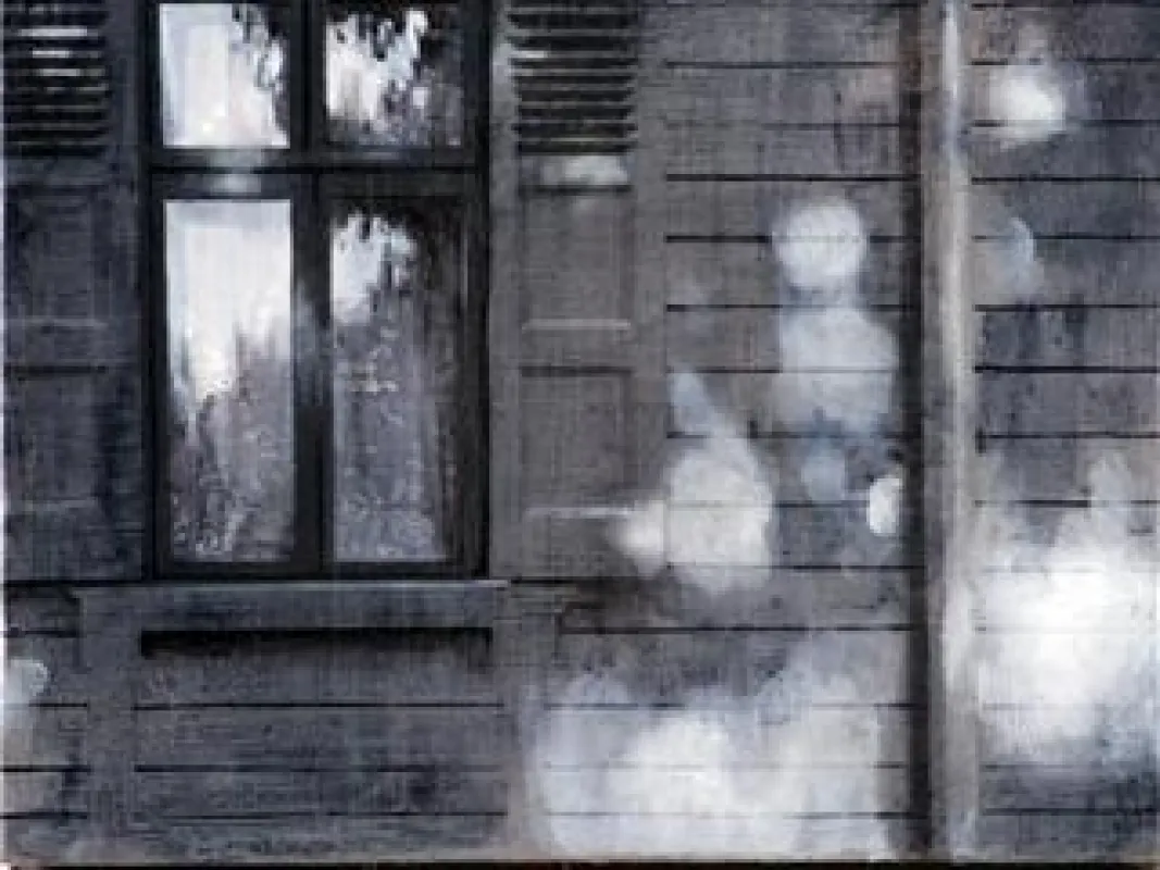 Kleines Fenster, Malerei Öl auf Leinwand/Mischtechnik 2008 (24cm x 30cm)