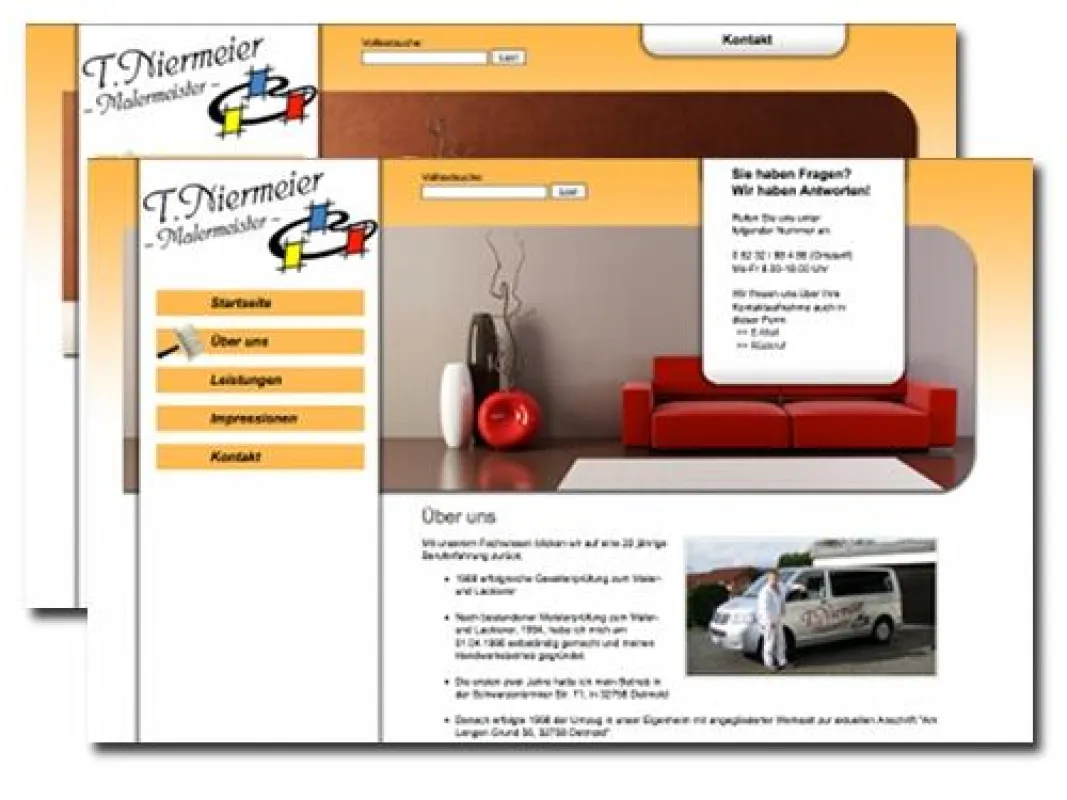 Neuer Internetauftritt des Malerbetriebes Niermeier