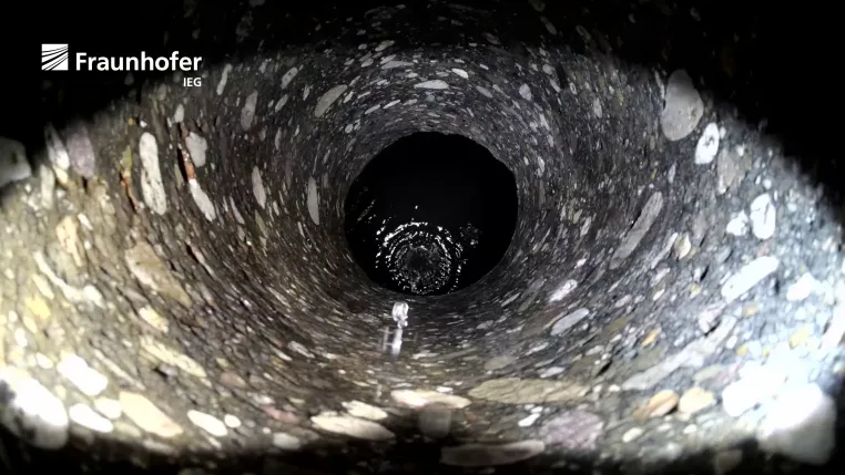 Grubenwasser für die Wärmewende - Fraunhofer IEG trifft gezielt Bergwerk in 120 Metern Tiefe Bild: Grubenwasser für die Wärmewende - Fraunhofer IEG trifft gezielt Bergwerk in 120 Metern Tiefe