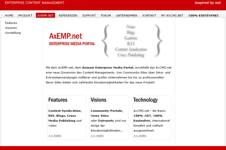 Bild: Presseportal & Blog Server - Axinom präsentiert das kostenfreie AxEMP.net