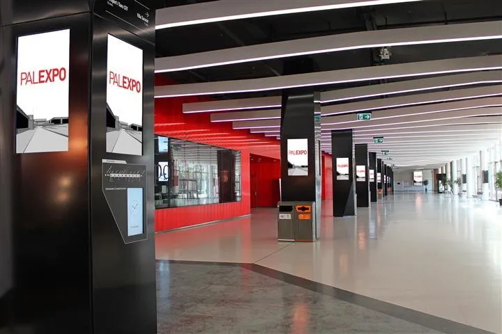 Palexpo entscheidet sich für Stinova’s Digital Signage Software für das Display Netzwerk der Messe Genf Bild: Palexpo entscheidet sich für Stinova’s Digital Signage Software für das Display Netzwerk der Messe Genf