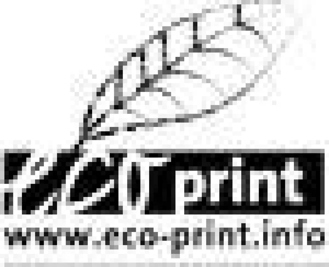 Ökologische Drucksachen von der Druckerei Uhl-Media mit eco-print Logo: Flyer etc. klimaneutral und nachhaltig drucken