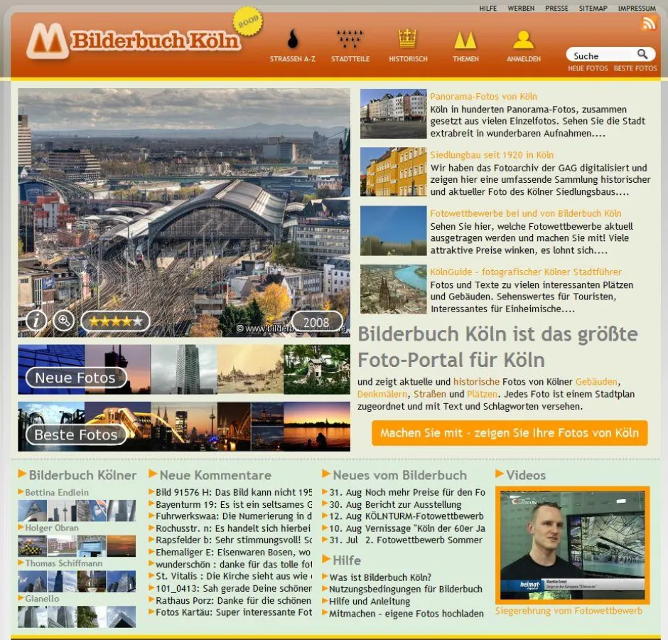 Homepage von Bilderbuch Köln