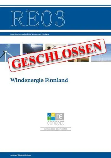 'RE03 Windenergie Finnland' geschlossen Bild: 'RE03 Windenergie Finnland' geschlossen