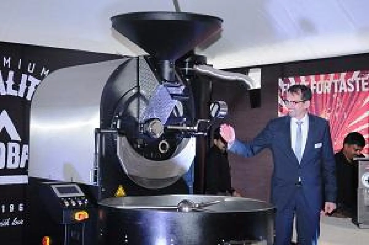 Wim Abbing, CEO Probat, nach Enthüllung des ersten in Indien gefertigten Probatone Rösters