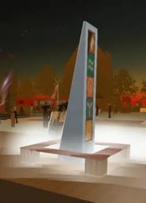 Bild: Real-virtuelle Enthüllung des Solarobelisken