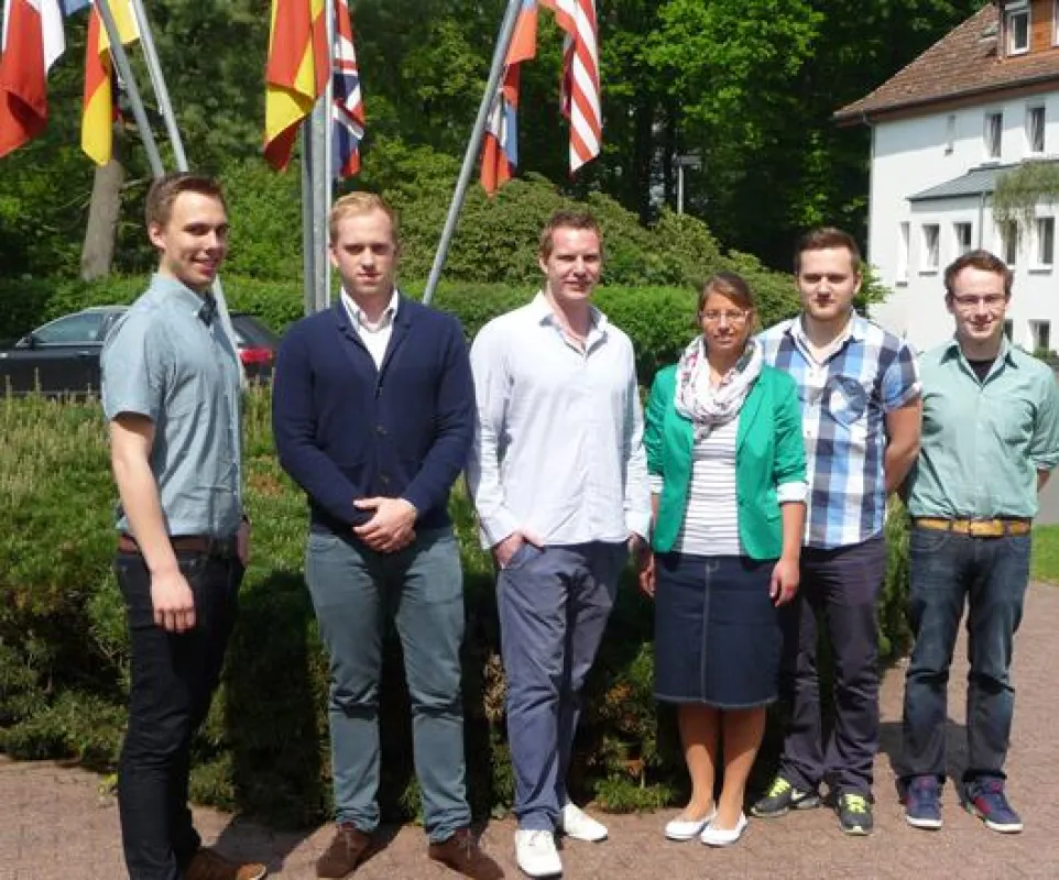 Das Symposiumsteam 2014 (von links): Volker Wagner, Max Bresser, Timo Brechmann, Katharina Dück, Ale