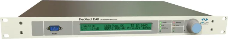 Bild: 2wcom Systems‘ FlexXtract im Einsatz bei Deutschlandradio zur DAB+ Zuführung über Satellit