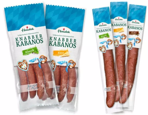 Bild: Originell verpackt: Houdek Kabanos Spezialitäten im Wiesn-Look