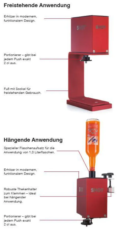 SHOT - Heissgetraenke erhitzen und portionieren