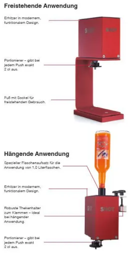 SHOT - Erhitzer & Portionierer für Heissgetraenke Bild: SHOT - Erhitzer & Portionierer für Heissgetraenke