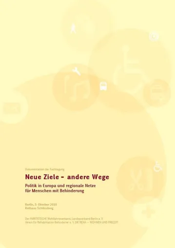 Bild: „Neue Ziele – andere Wege“: Inklusive Perspektiven für Menschen mit Behinderungen
