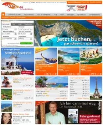 Bild: Relaunch von weg.de - Urlaub online buchen so leicht wie noch nie