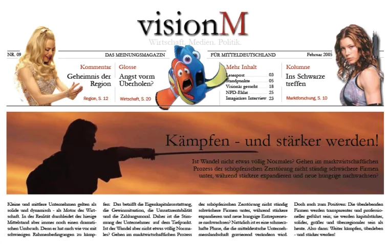 Themen aus Mitteldeutschland: Meinungsmagazin visionM Bild: Themen aus Mitteldeutschland: Meinungsmagazin visionM