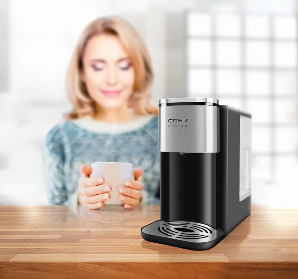 Perfekt temperiertes Wasser in 5 Sekunden mit dem Turbo-Heißwasserspender CASO Design HW 500 Touch