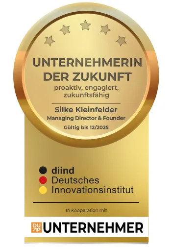 Bild: Ausgezeichnete Personalberatung: Silke Kleinfelder als Unternehmerin der Zukunft geehrt 