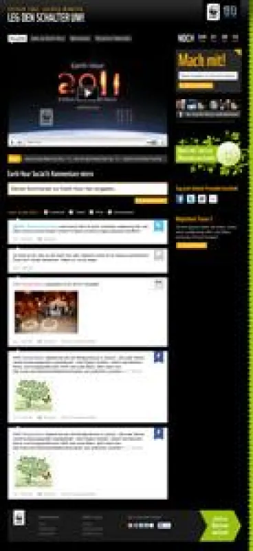 Weitclick bringt WWF Earth Hour 2011 ins Netz