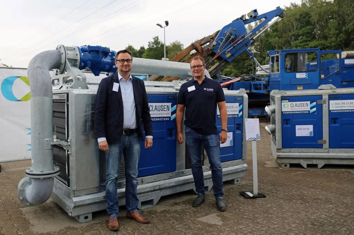 Geschäftsführer Martin Clausen (links) und der kaufmännische Leiter Monze Rouwé.