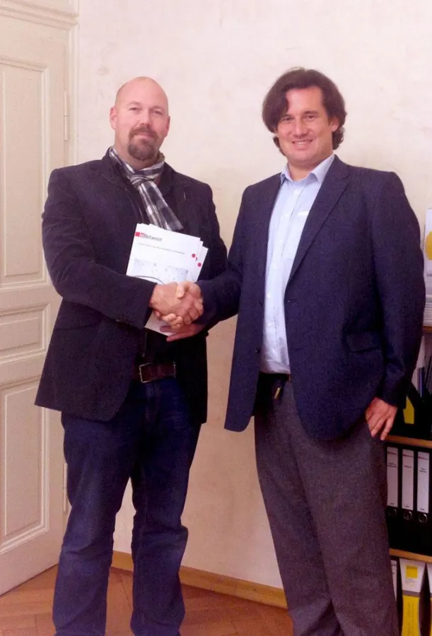 Frischgebackener InBetween Partner: Thomas Hoerl (l) mit Alexander Dressler (r)