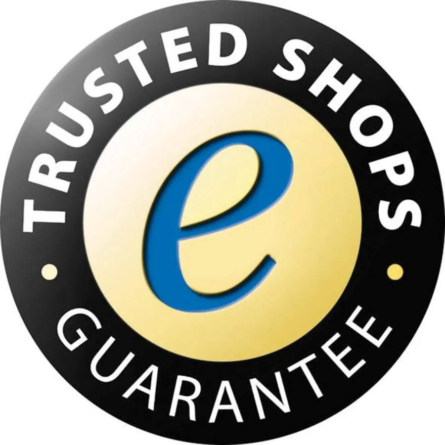 Auf dem beigefügten Bild zu sehen: Das Logo von Trusted Shops. In über 6.000 Onlineshops mit diesem Zeichen können Verbraucher sicher einkaufen.