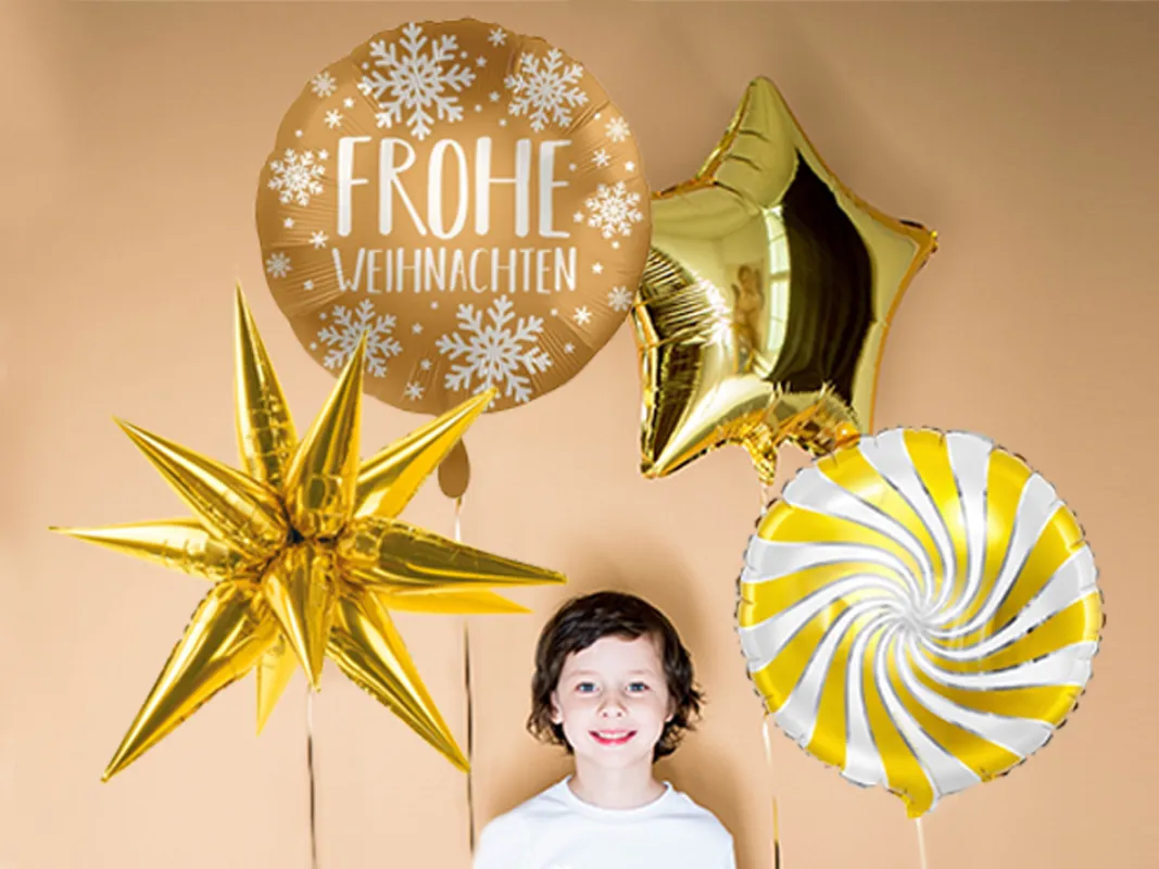 Ballongrüße zu Weihnachten