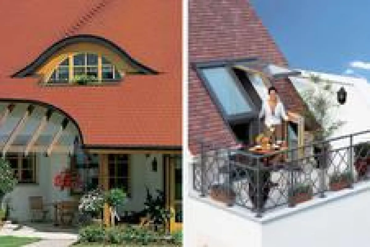 Gaube und Dachfenster für den Dachausbau
