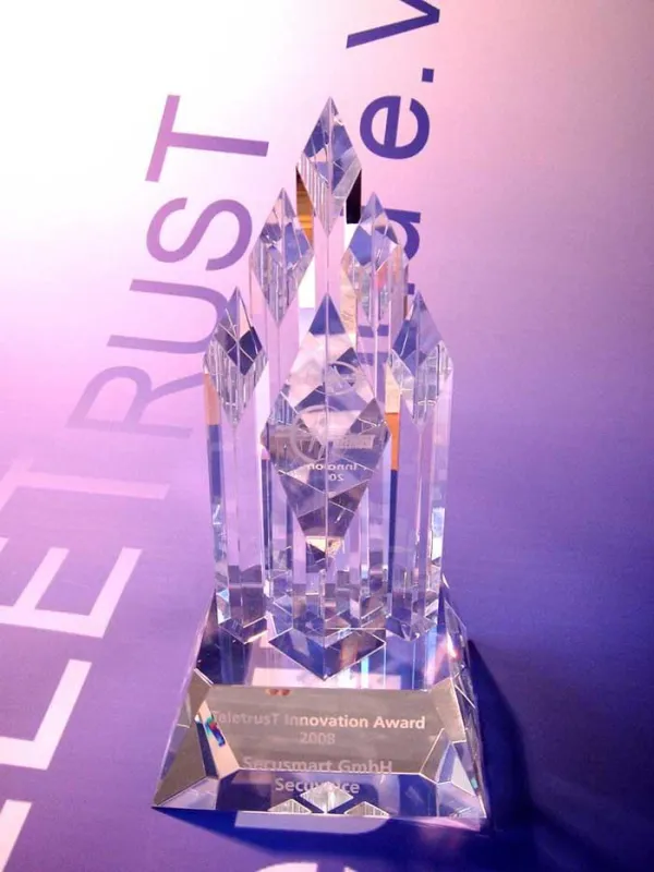 Der Innovationspreis 2008 von TeleTrusT geht an Secusmart für das Produkt Secuvoice.