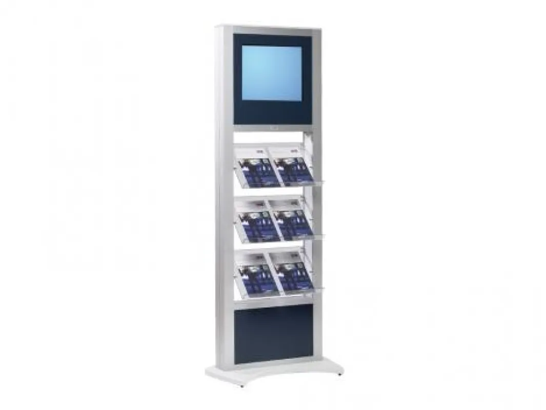 Infoterminal Arkona - digitaler Prospektständer mit Touchscreen