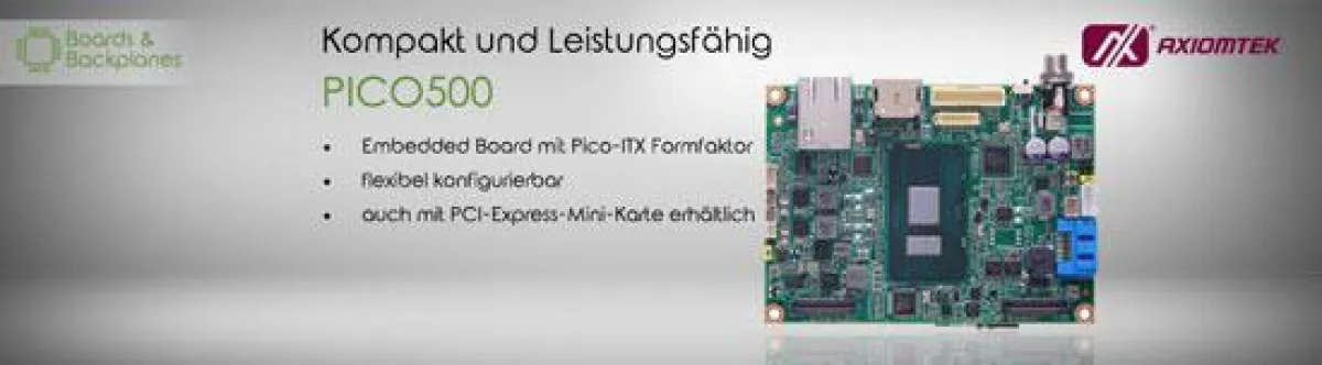 Unser kleinster Pico-ITX Einplatinencomputer mit einem Intel® Core ™ Prozessor der 6. Generation