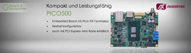 Bild: Der PICO500 – das kompakte Pico-ITX Embedded Motherboard