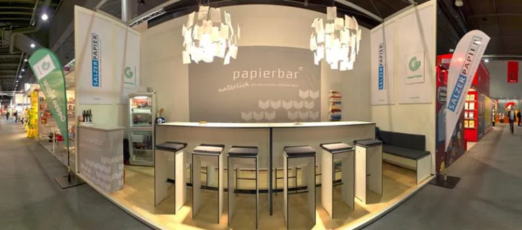 Bild: Premiere der „papierbar“! Salzer Papier und Geese Papier als Gastgeber auf der Frankfurter Buchmesse